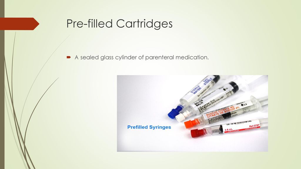 Pre-Filled Medication Cartridges Could Cause Overdose