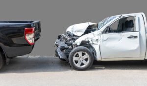 vehicle damage after a backing up accident
